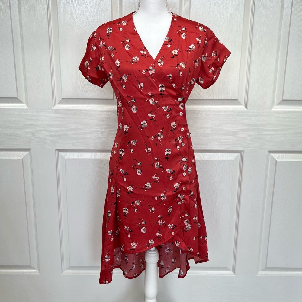 Abercrombie & Fitch Floral Print Wrap Dress Size S NWT